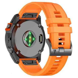 For Garmin 22mm Official Quick Release Silicone Watch Band(Orange)