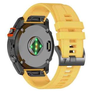 For Garmin 22mm Official Quick Release Silicone Watch Band(Yellow)