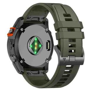 For Garmin 22mm Official Quick Release Silicone Watch Band(Army Green)