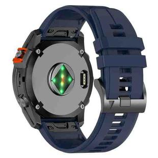 For Garmin 22mm Official Quick Release Silicone Watch Band(Dark Blue)