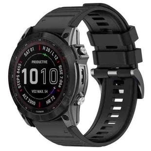 For Garmin 22mm Official Quick Release Silicone Watch Band(Black)