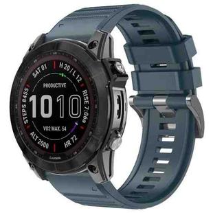 For Garmin 22mm Official Quick Release Silicone Watch Band(Rock Blue)