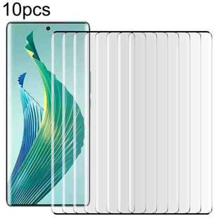For Honor Magic5 Lite 10pcs Edge Glue 9H HD 3D Curved Edge Tempered Glass Film