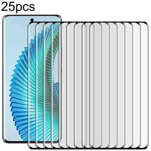 For Honor Magic6 Lite 25pcs Full Glue 9H HD 3D Curved Edge Tempered Glass Film