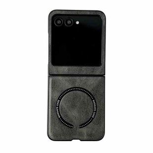 For Motorola Razr 50 / 60 Crazy Horse Texture Magnetic Magsafe PU Phone Case(Green)