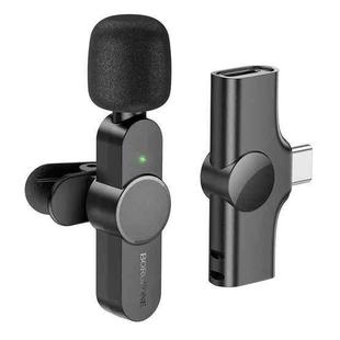 Borofone BFK12 Trophy USB-C / Type-C Lavalier Wireless Digital Microphone(Black)