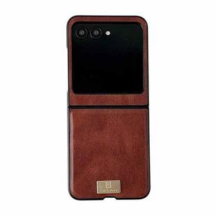 For Motorola Razr 50 / 60 Crazy Horse Texture PU Phone Case(Red)