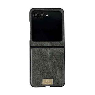 For Motorola Razr 50 / 60 Crazy Horse Texture PU Phone Case(Green)