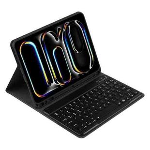 For iPad Air 5 / Air 4 10.9 Colorful Backlight Bluetooth Keyboard Leather Tablet Case(Black)