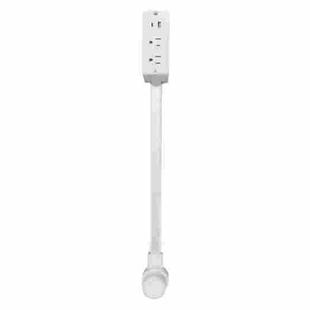 US Plug Power Outlet Extender Power Socket Extension Tool With USB / Type-C Fast Charging(White)