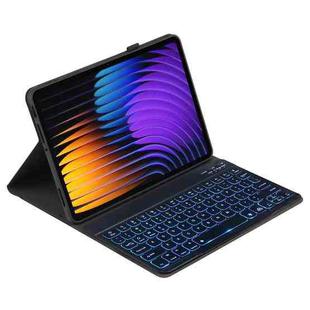 For Xiaomi Pad 7 / Pad 7 Pro 11.2 PXD-MI7 Backlight Voltage Keyboard Leather Tablet Case(Black)