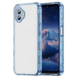 For Samsung Galaxy XCover7 Pro PC Hybrid TPU Airbag Shockproof Phone Case(Transparent Blue)