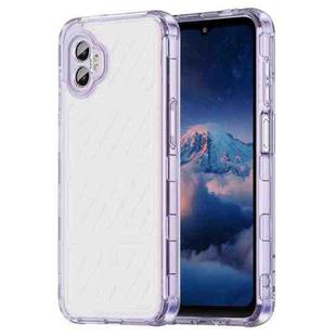 For Samsung Galaxy XCover7 Pro PC Hybrid TPU Airbag Shockproof Phone Case(Transparent Purple)