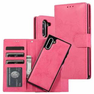 For Samsung Galaxy Note10 Retro 2 in 1 Detachable Magnetic Horizontal Flip TPU + PU Leather Case with Holder & Card Slots & Photo Frame & Wallet(Pink)