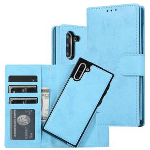 For Samsung Galaxy Note10 Retro 2 in 1 Detachable Magnetic Horizontal Flip TPU + PU Leather Case with Holder & Card Slots & Photo Frame & Wallet(Sky Blue)