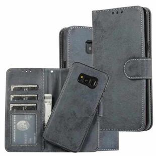 For Samsung Galaxy S8+ Retro 2 in 1 Detachable Magnetic Horizontal Flip TPU + PU Leather Case with Holder & Card Slots & Photo Frame & Wallet(Black)