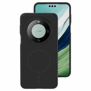 For Huawei Mate 60 Pro / 60 Pro+ Liquid Silicone Thin Circle MagSafe Phone Case(Black)