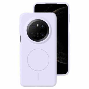 For Huawei Mate 70 Liquid Silicone Thin Circle MagSafe Phone Case(Light Purple)