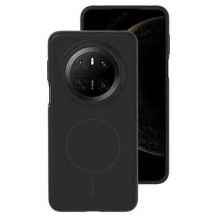 For Huawei Mate 70 Liquid Silicone Thin Circle MagSafe Phone Case(Black)