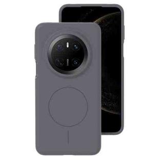 For Huawei Mate 70 Liquid Silicone Thin Circle MagSafe Phone Case(Charcoal Gray)