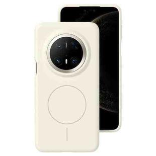 For Huawei Mate 70 Pro / 70 Pro+ Liquid Silicone Thin Circle MagSafe Phone Case(Antique White)