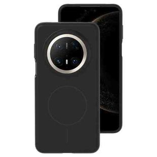 For Huawei Mate 70 Pro / 70 Pro+ Liquid Silicone Thin Circle MagSafe Phone Case(Black)