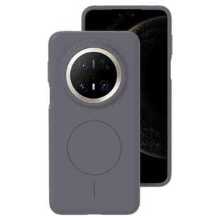 For Huawei Mate 70 Pro / 70 Pro+ Liquid Silicone Thin Circle MagSafe Phone Case(Charcoal Gray)