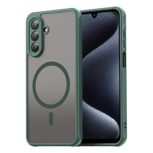 For Samsung Galaxy A17 5G Fan Dun Series TPU Hybrid PC Frosted Magsafe Phone Case(Green)