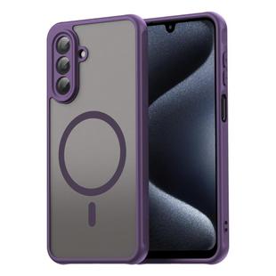 For Samsung Galaxy A17 5G Fan Dun Series TPU Hybrid PC Frosted Magsafe Phone Case(Purple)