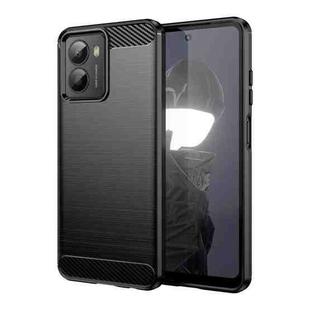 For HMD Fusion Carbon Fiber Brushed Texture TPU Phone Case(Black)