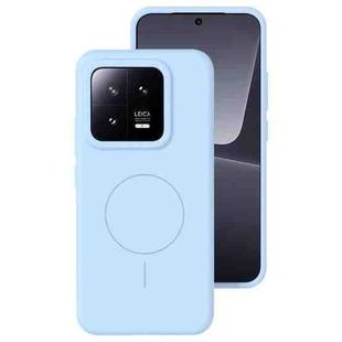 For Xiaomi 13 Liquid Silicone Thin Circle MagSafe Phone Case(Sky Blue)
