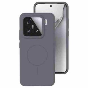 For Xiaomi 15 Liquid Silicone Thin Circle MagSafe Phone Case(Charcoal Gray)