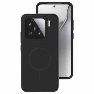 For Xiaomi 15 Pro Liquid Silicone Thin Circle MagSafe Phone Case(Black)