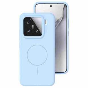 For Xiaomi 15 Pro Liquid Silicone Thin Circle MagSafe Phone Case(Sky Blue)