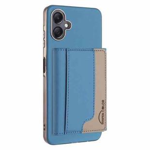 For Samsung Galaxy A06 Colour Matching Horizontal Magnetic Card Bag RFID MagSafe Phone Case(Baby Blue)