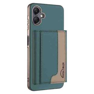 For Samsung Galaxy A06 Colour Matching Horizontal Magnetic Card Bag RFID MagSafe Phone Case(Green)