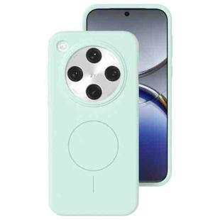 For OPPO Find X8 Liquid Silicone Thin Circle MagSafe Phone Case(Mint Green)