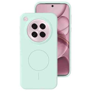 For OPPO Find X8s Liquid Silicone Thin Circle MagSafe Phone Case(Mint Green)