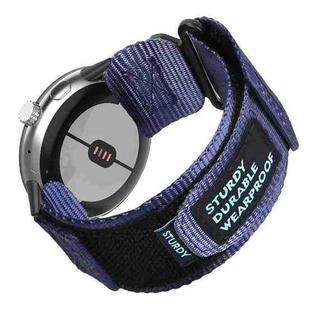 For Google Pixel Watch 3 / 2 / 1 41mm xDfind Quick Release Nylon Hook And Loop Fastener Buckle Watch Band(Blue)