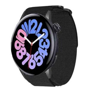 For vivo Watch 3 / iQOO Watch xDfind Quick Release Nylon Hook And Loop Fastener Buckle Watch Band(Black)