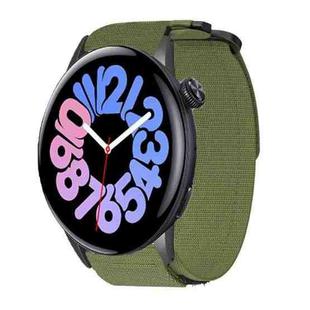 For vivo Watch 3 / iQOO Watch xDfind Quick Release Nylon Hook And Loop Fastener Buckle Watch Band(Green)
