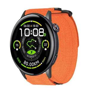 For vivo Watch 5 xDfind Quick Release Nylon Hook And Loop Fastener Buckle Watch Band(Orange)