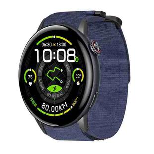For vivo Watch 5 xDfind Quick Release Nylon Hook And Loop Fastener Buckle Watch Band(Blue)