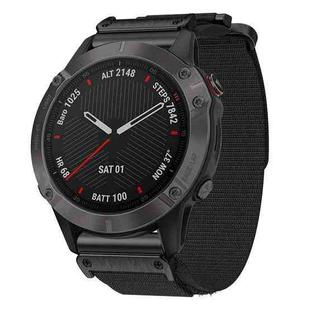 For Garmin Fenix 8/7S/6S/5S 20mm xDfind Quick Release Nylon Hook And Loop Fastener Buckle Watch Band(Black)