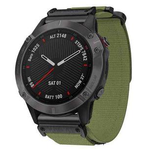 For Garmin Fenix 8/7S/6S/5S 20mm xDfind Quick Release Nylon Hook And Loop Fastener Buckle Watch Band(Green)