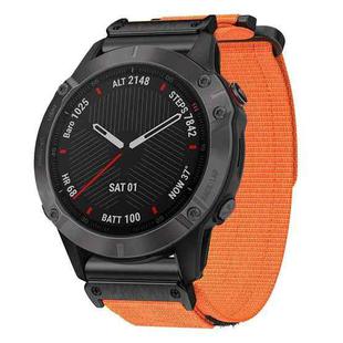 For Garmin Fenix 8/7S/6S/5S 20mm xDfind Quick Release Nylon Hook And Loop Fastener Buckle Watch Band(Orange)