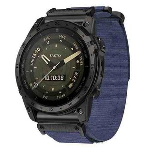 For Garmin Fenix 8/7X/6X/5X 26mm xDfind Quick Release Nylon Hook And Loop Fastener Buckle Watch Band(Blue)