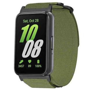 For Samsung Galaxy Fit3 xDfind Quick Release Nylon Hook And Loop Fastener Buckle Watch Band(Green)