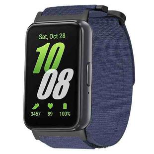 For Samsung Galaxy Fit3 xDfind Quick Release Nylon Hook And Loop Fastener Buckle Watch Band(Blue)