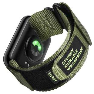 For Xiaomi Smart Band 9 / 8 / Redmi Watch 5 / 4 xDfind Quick Release Nylon Hook And Loop Fastener Buckle Watch Band(Green)